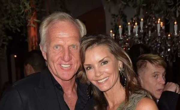 aura Andrassy's ex-husband Greg Norman with Kirsten Kutner